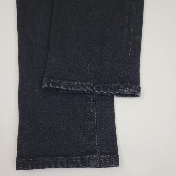 COH Olivia High Rise Exposed Button Slim Ankle Jean in Licorice Black - Picture 9 of 13